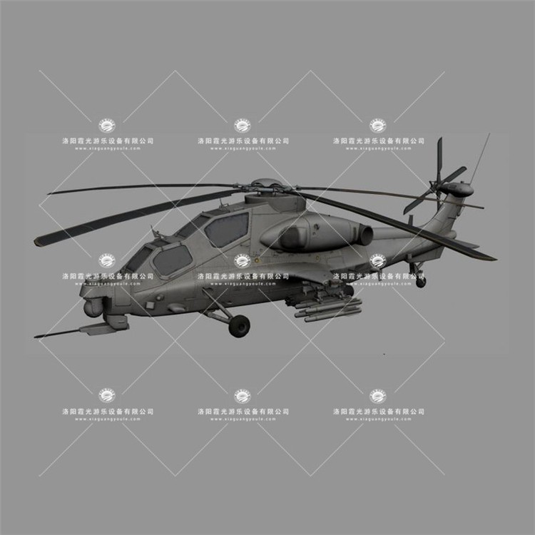 番禺武装直升机3D模型